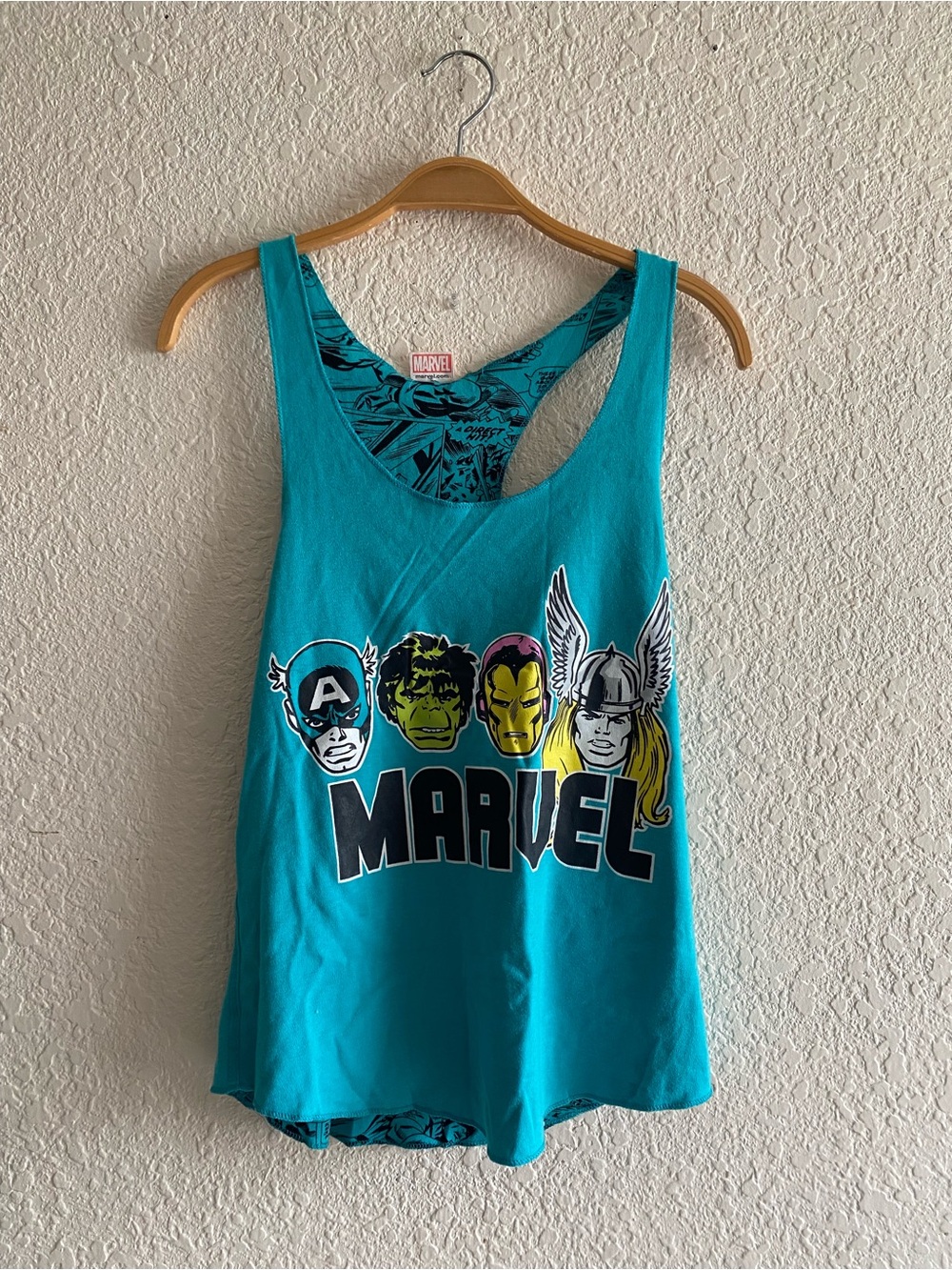 Marvel Heroes tank top comic